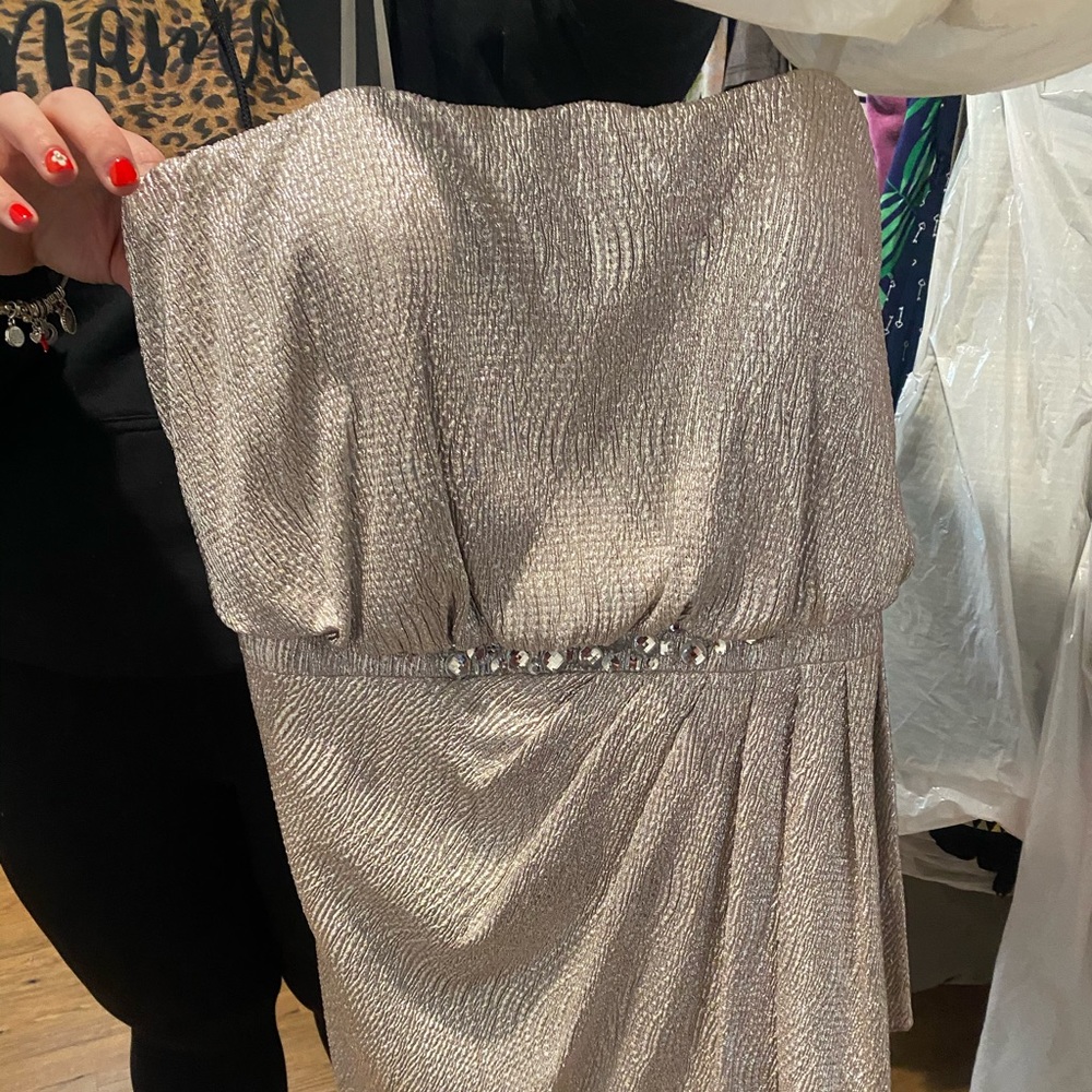 Strapless cocktail dress